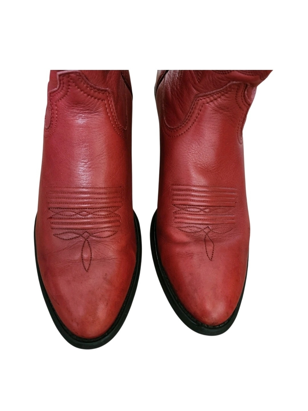 Ariat 15761 Red Cowboy Boots Women Size 8.5B Floral Embroidered Western Cowgirl - Picture 5 of 16